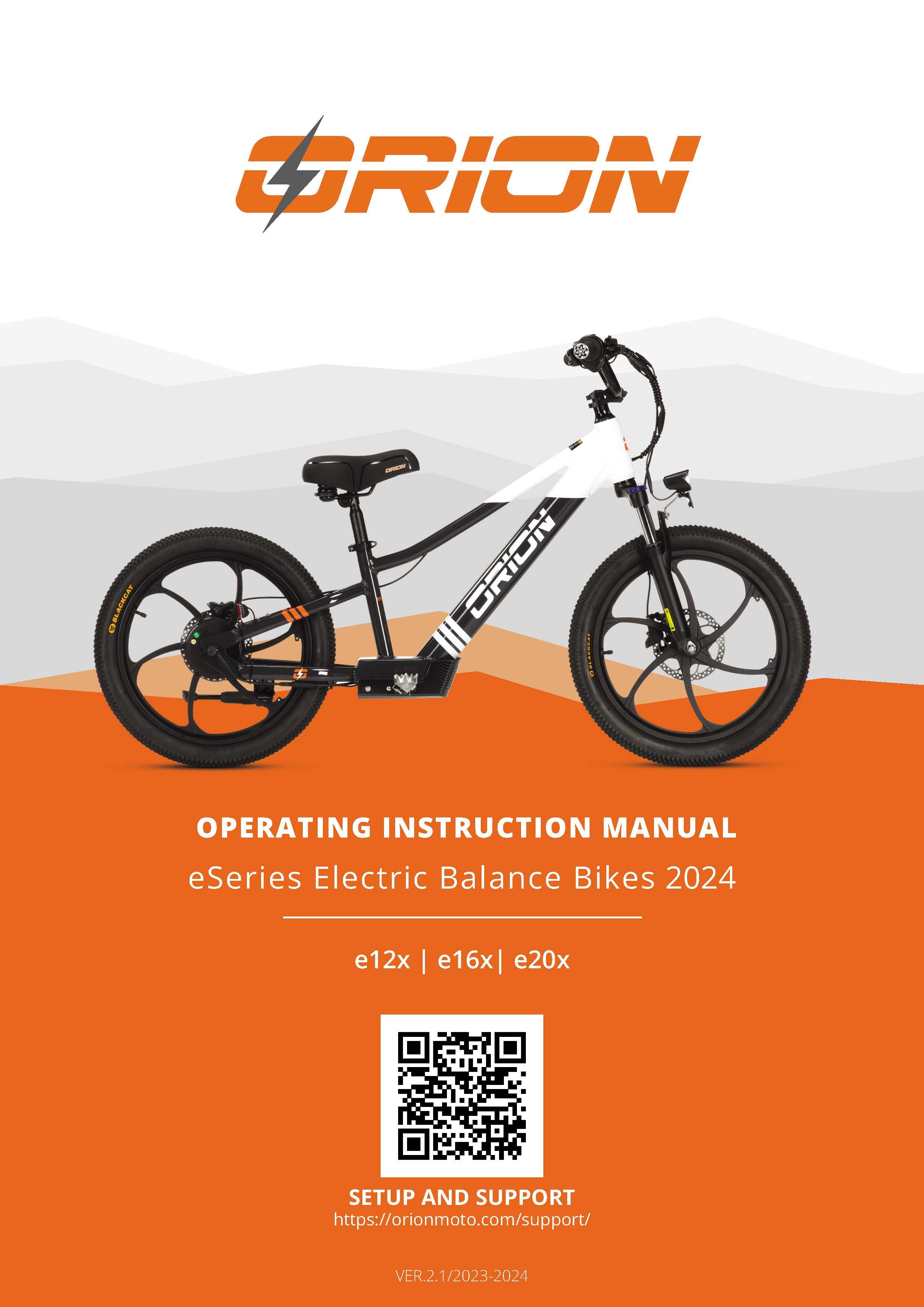 2024 Orion eSeries [X] Onwers Manual