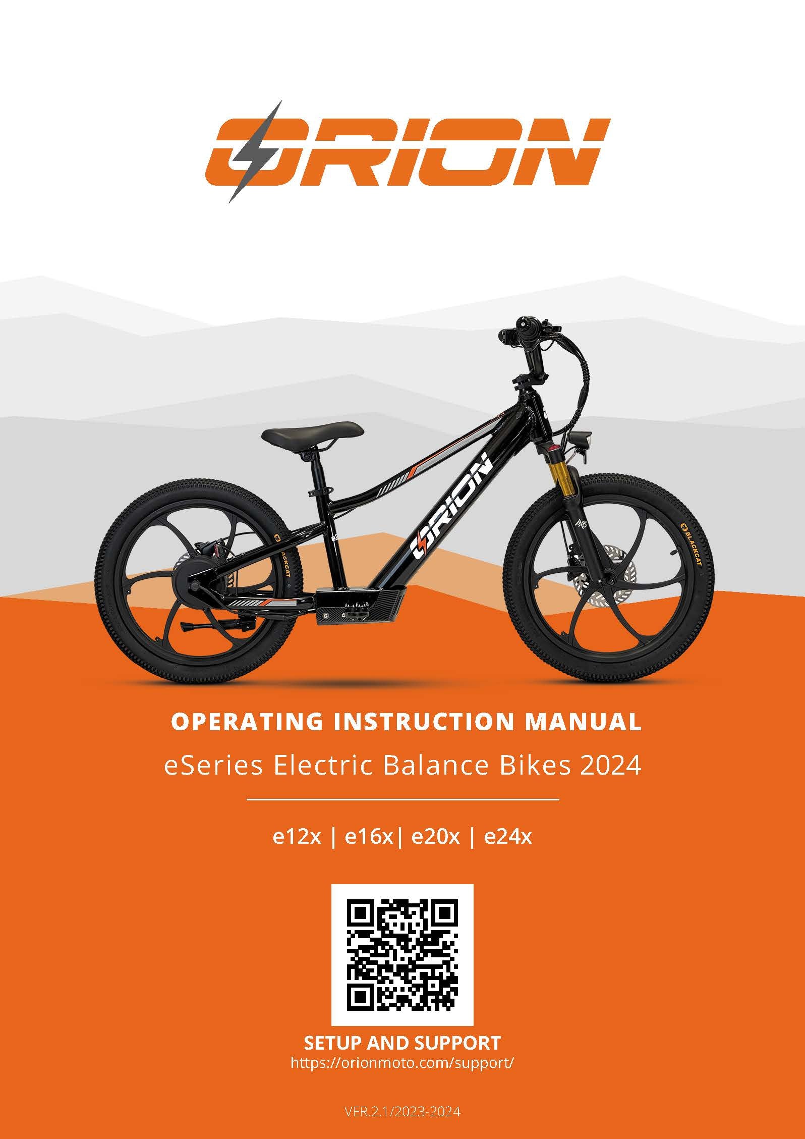 2025 Orion eSeries [X] Onwers Manual