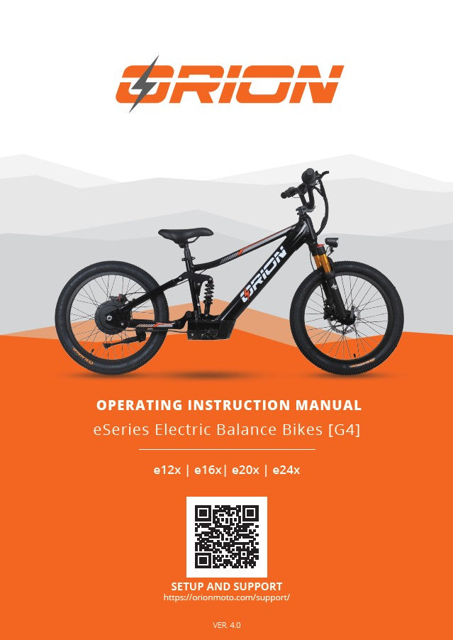 Orion eSeries [X] Owners Manual | Gen4