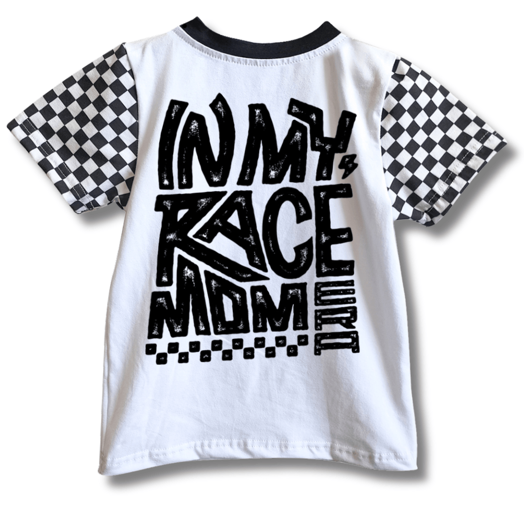 Checkered In My Race Mom Era T-Shirt