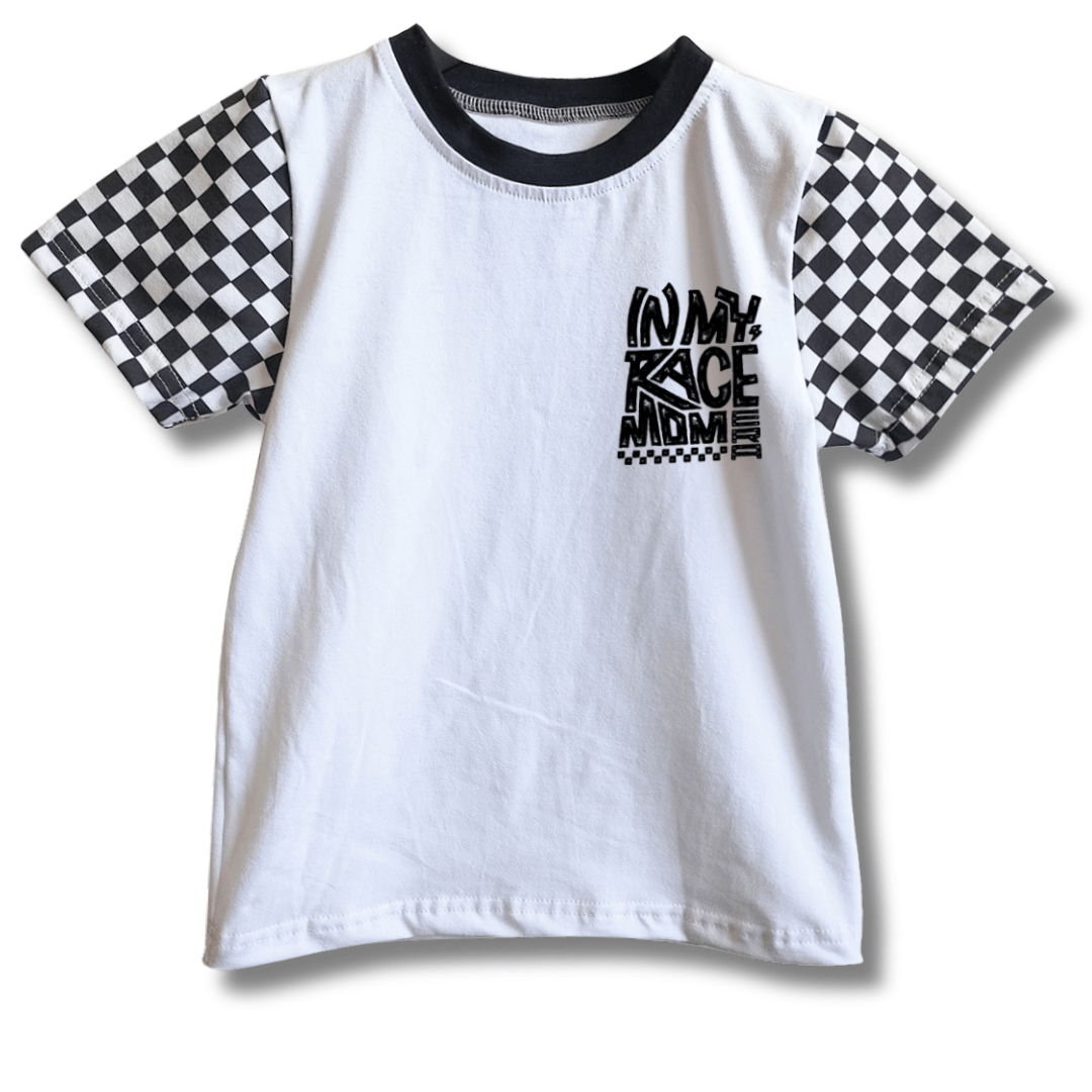 Checkered In My Race Mom Era T-Shirt