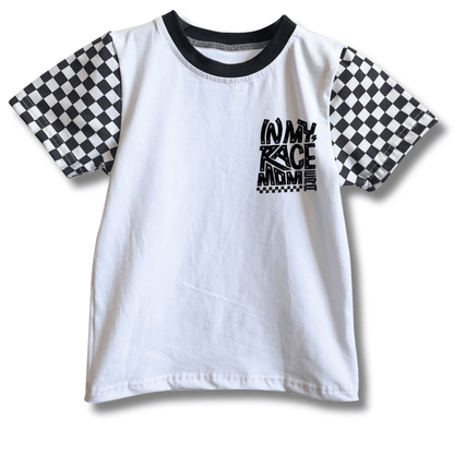 Checkered In My Race Mom Era T-Shirt