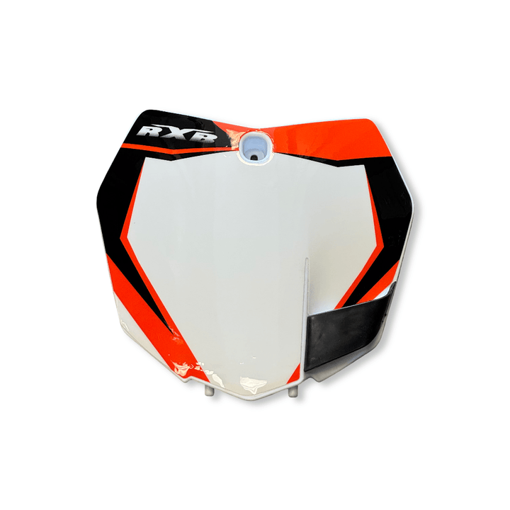 Number Plate (White/BLK/ORG)