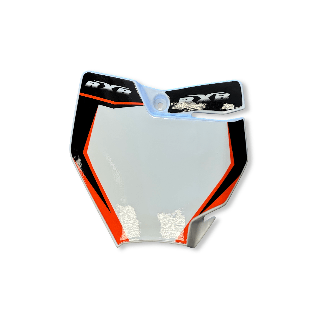 Number Plate (WHT/BLK/ORG)