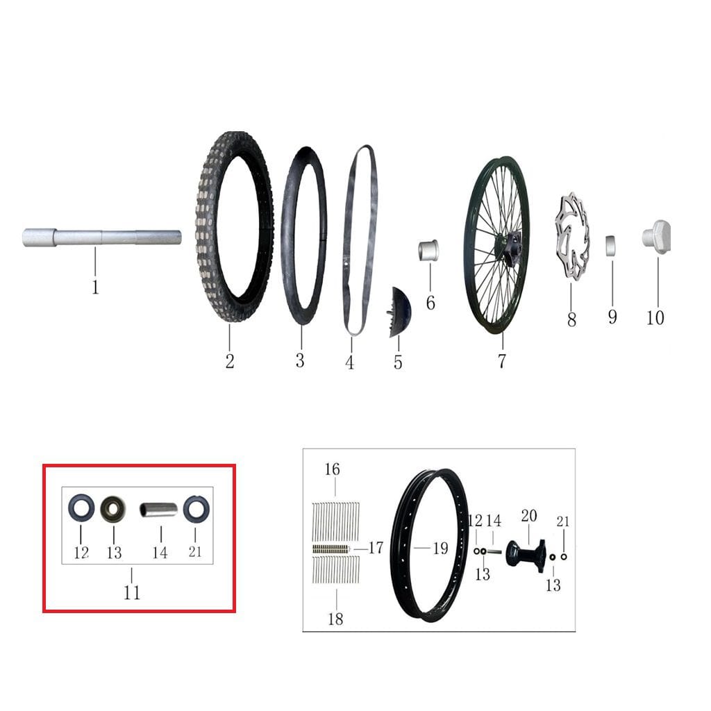 Front Wheel Bearings and Seals