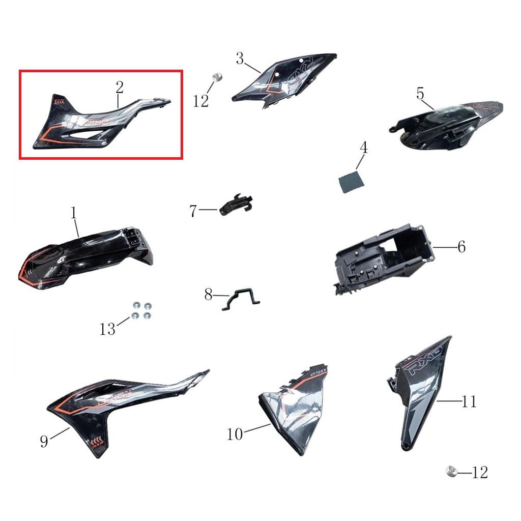 Fuel Tank Right Shield Cover