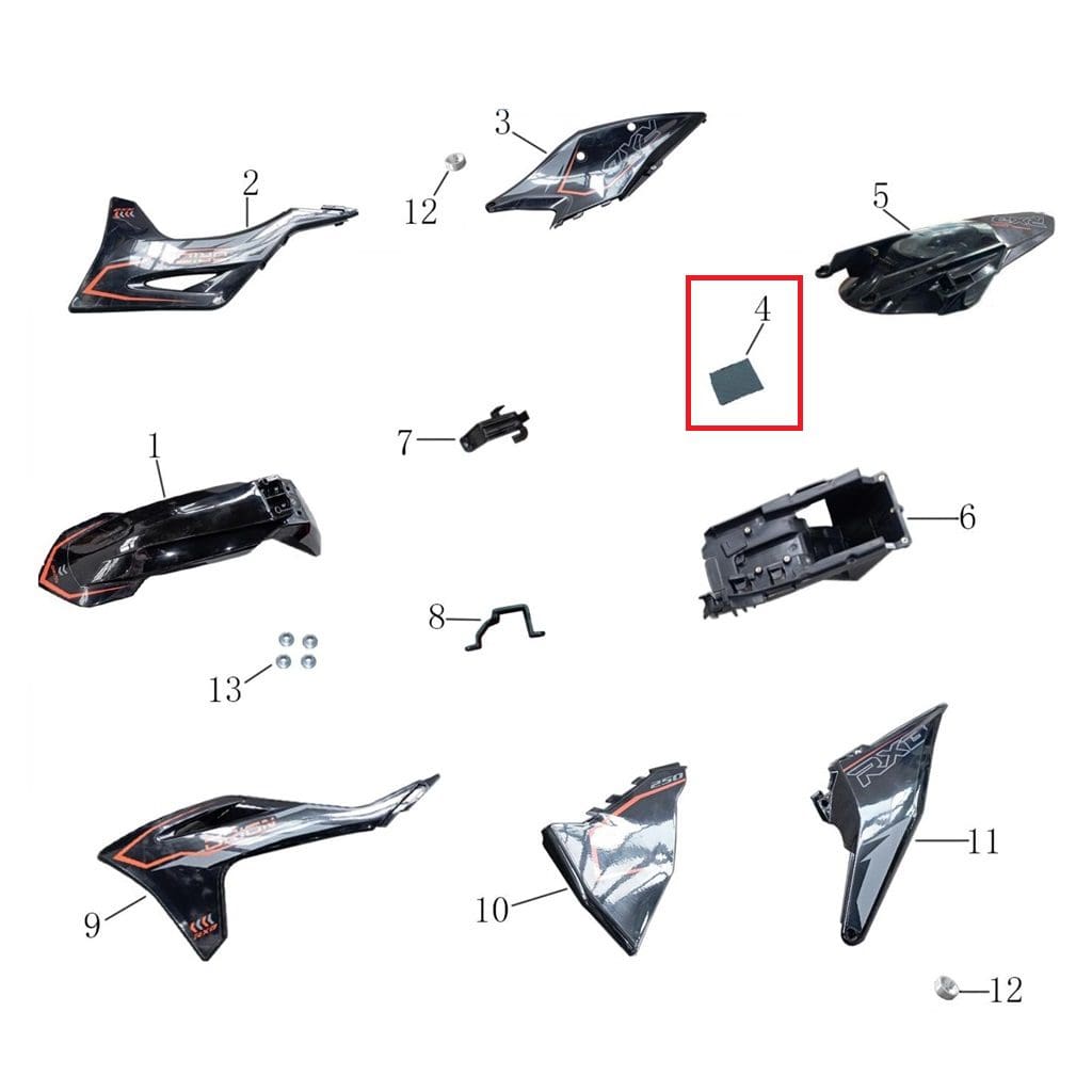 Battery Box Foam Pad