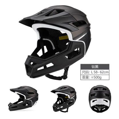 Eastinear Adult Mtb Helmet Bicycle Full Face Detachable One-piece Motorcycle Riding Safety Helmet Head Protection Outdoor