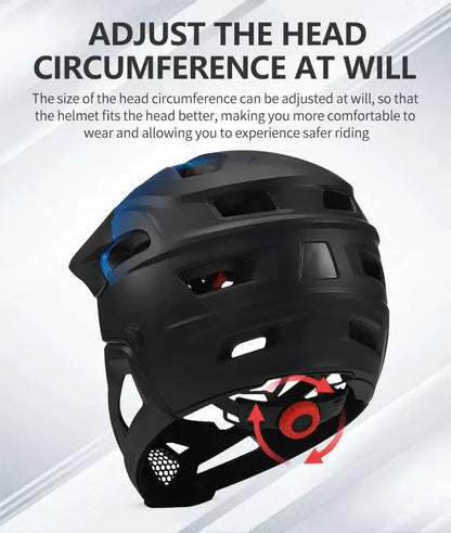 Eastinear Adult Mtb Helmet Bicycle Full Face Detachable One-piece Motorcycle Riding Safety Helmet Head Protection Outdoor