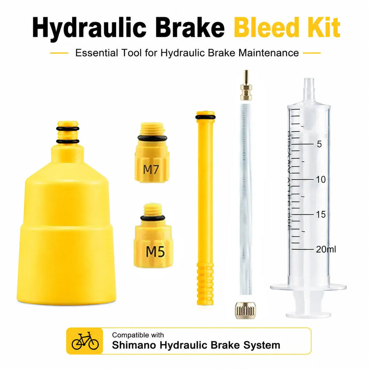 Hydraulic Brake Bleed Kit Fit For Shimano Brake Oil MTB Bicycle Brake Bleeding Tool Hydraulic Brake Maintenance Repair