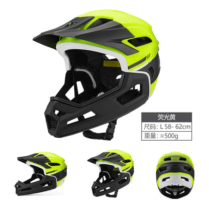 Eastinear Adult Mtb Helmet Bicycle Full Face Detachable One-piece Motorcycle Riding Safety Helmet Head Protection Outdoor