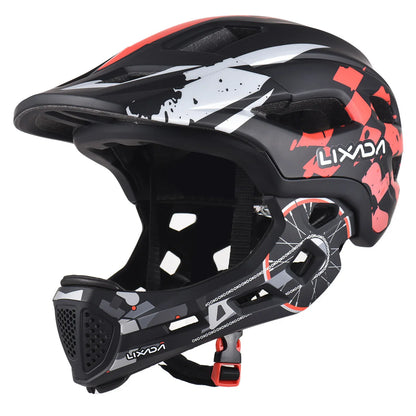 Kids Cycling Helmet Detachable Full Face Helmet Adjustable Cycling Helmet Bicycle helmet for Children Cycling bike accessories