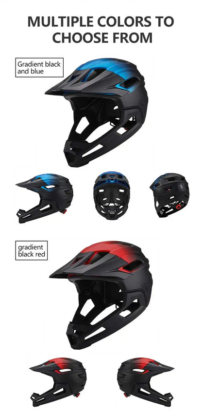 Eastinear Adult Mtb Helmet Bicycle Full Face Detachable One-piece Motorcycle Riding Safety Helmet Head Protection Outdoor