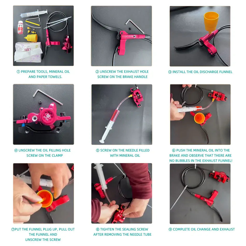 Hydraulic Brake Bleed Kit Fit For Shimano Brake Oil MTB Bicycle Brake Bleeding Tool Hydraulic Brake Maintenance Repair
