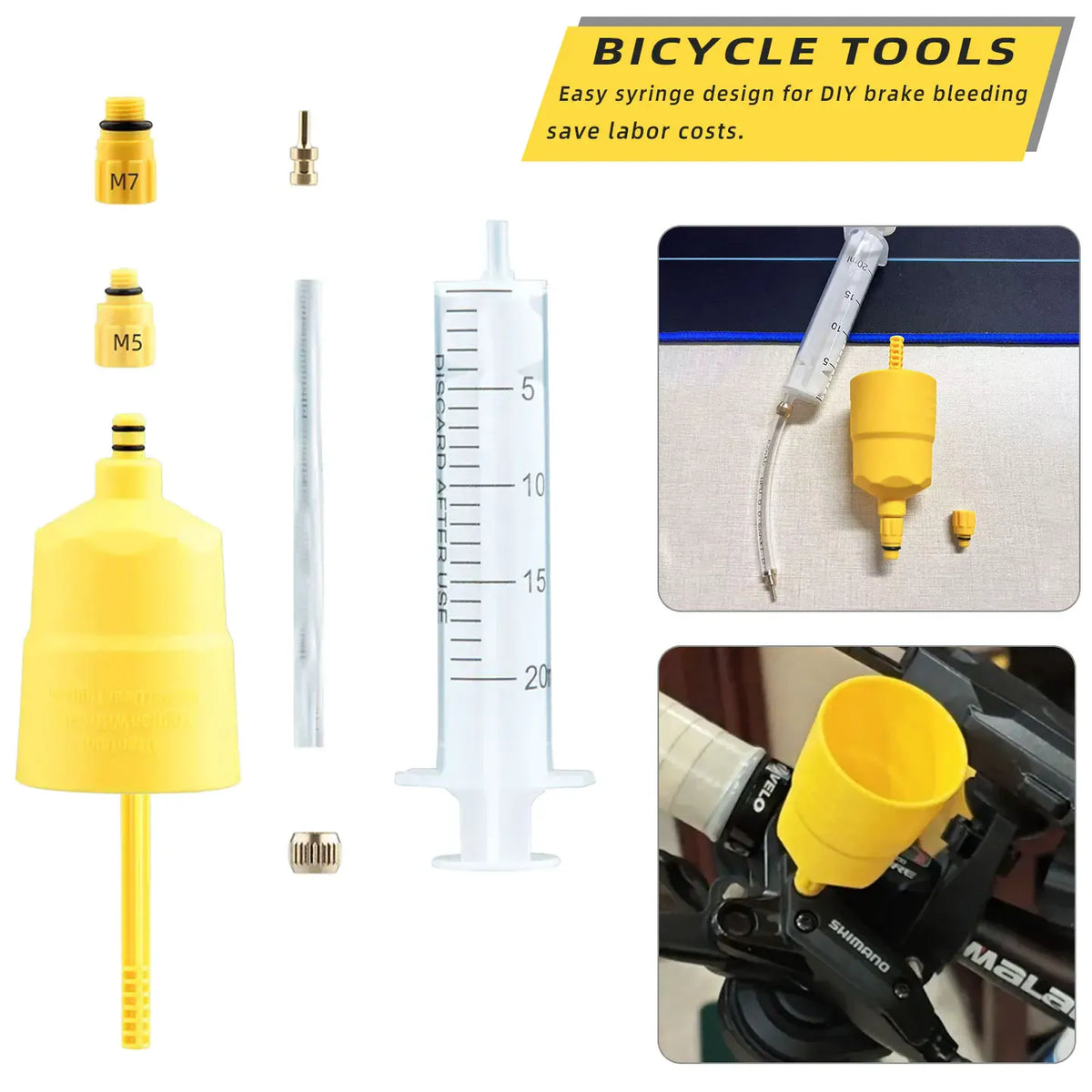Hydraulic Brake Bleed Kit Fit For Shimano Brake Oil MTB Bicycle Brake Bleeding Tool Hydraulic Brake Maintenance Repair