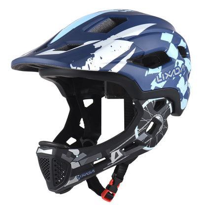 Kids Cycling Helmet Detachable Full Face Helmet Adjustable Cycling Helmet Bicycle helmet for Children Cycling bike accessories