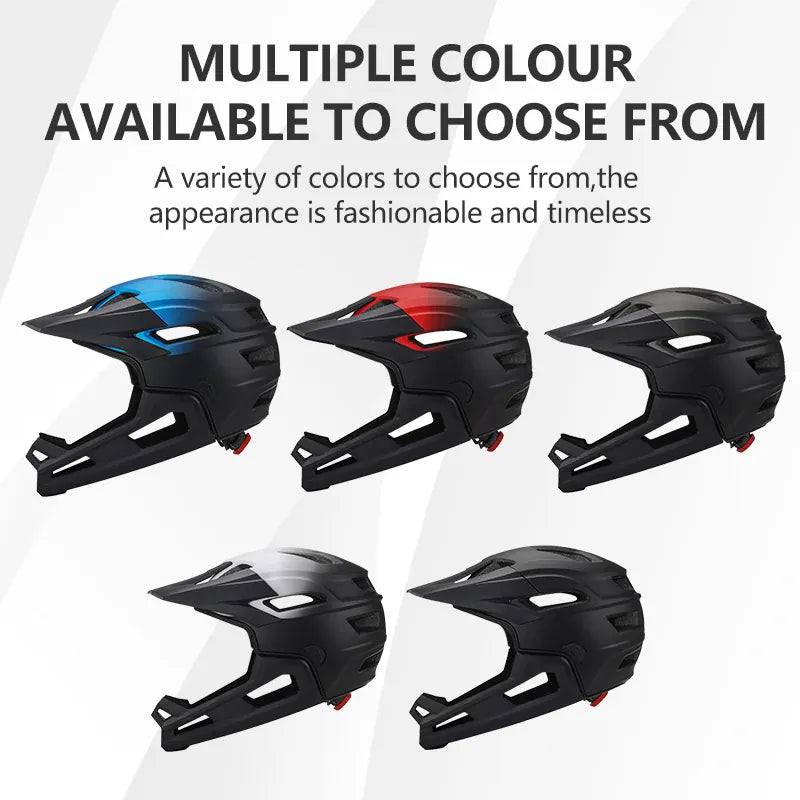 Eastinear Adult Mtb Helmet Bicycle Full Face Detachable One-piece Motorcycle Riding Safety Helmet Head Protection Outdoor