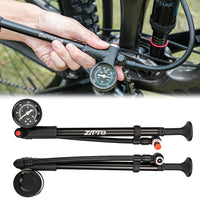 300PSI Bicycle Air Pump with Gauge MTB Bike Shock Pump High Pressure Bike Tire Air Pump for Mountain Bike Front/Rear Suspension