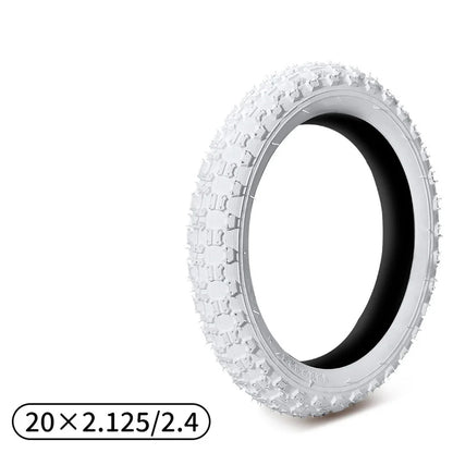 White Color Tires for Electric Balance Bikes - 12/16/20 Inch