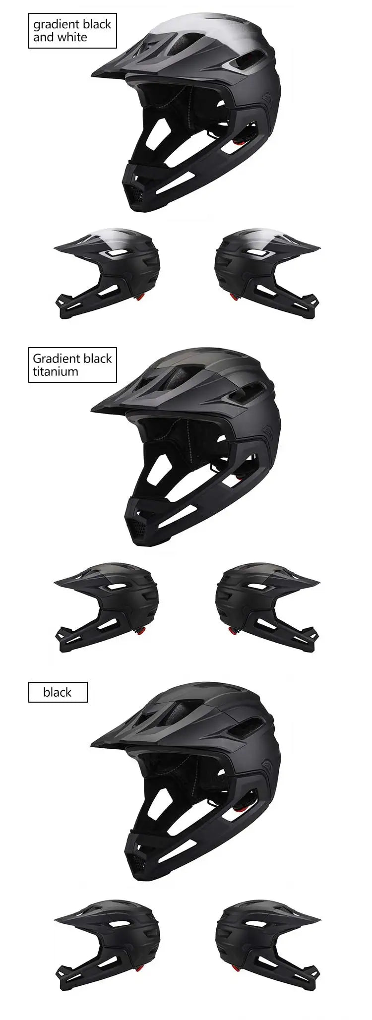 Eastinear Adult Mtb Helmet Bicycle Full Face Detachable One-piece Motorcycle Riding Safety Helmet Head Protection Outdoor