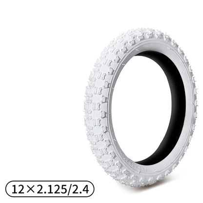 White Color Tires for Electric Balance Bikes - 12/16/20 Inch