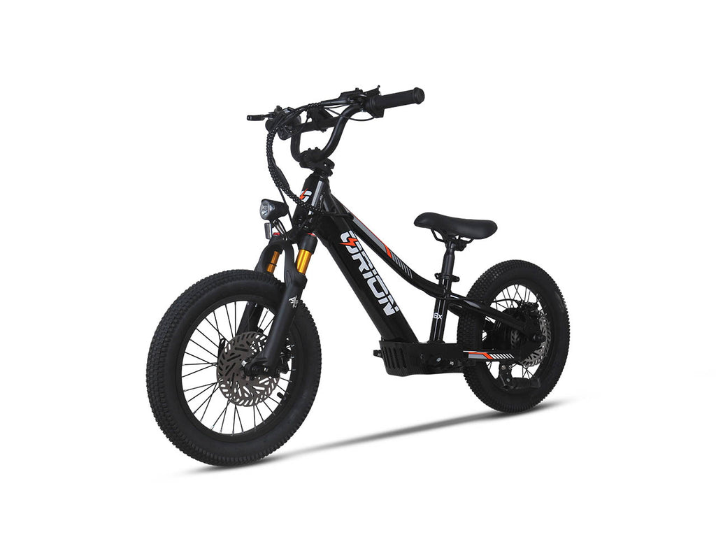 electric bicycle kids Orion e16x Gen4 — 16" 500W 36V Deluxe Electric Balance Bike