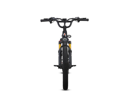 Black bicycle on a white background