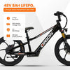 2025 Orion e20x – 20″ Wheel 500W 48V – Deluxe Electric Balance Bike