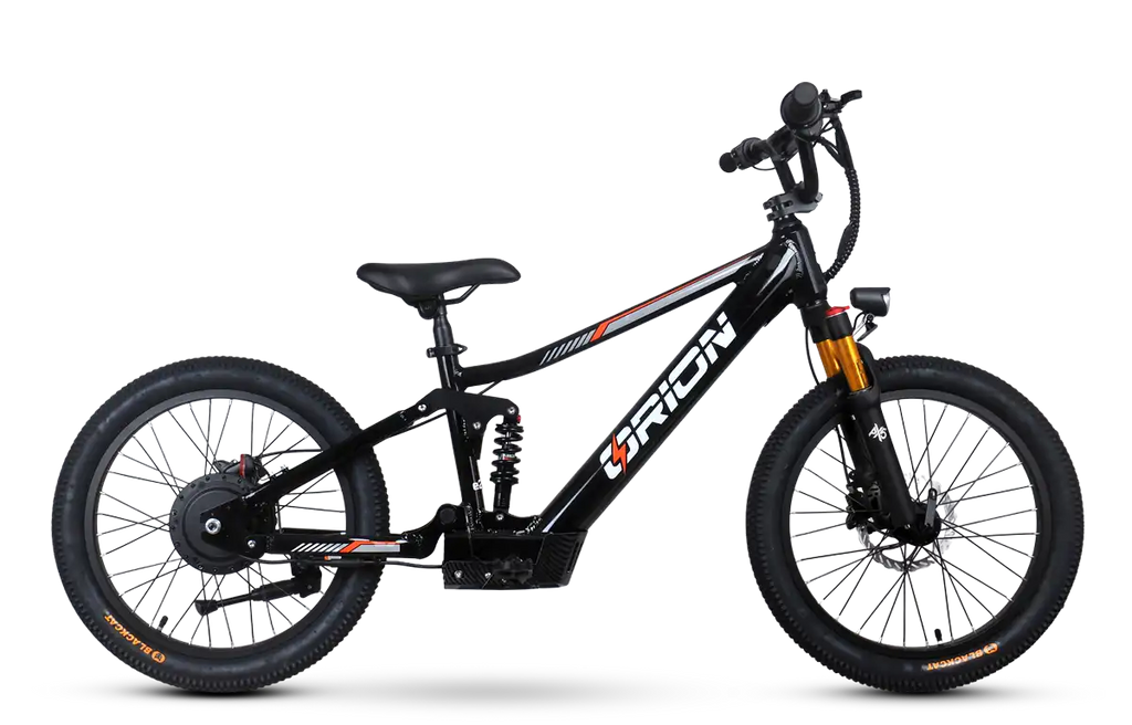 Orion e20x-FS - FULL SUSPENSION - 20" Spoked Wheel 500W 48V - Deluxe Electric Balance Bike