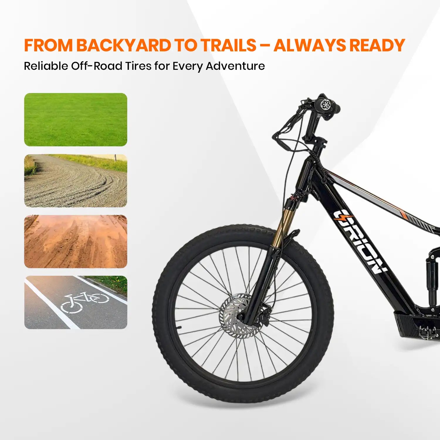 2025 Orion e24x – 24″ Wheel 750W 60V – Deluxe Electric Balance Bike