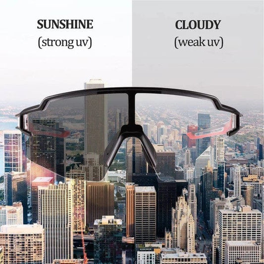 Half Frame Photochromic Cycling Sunglasses