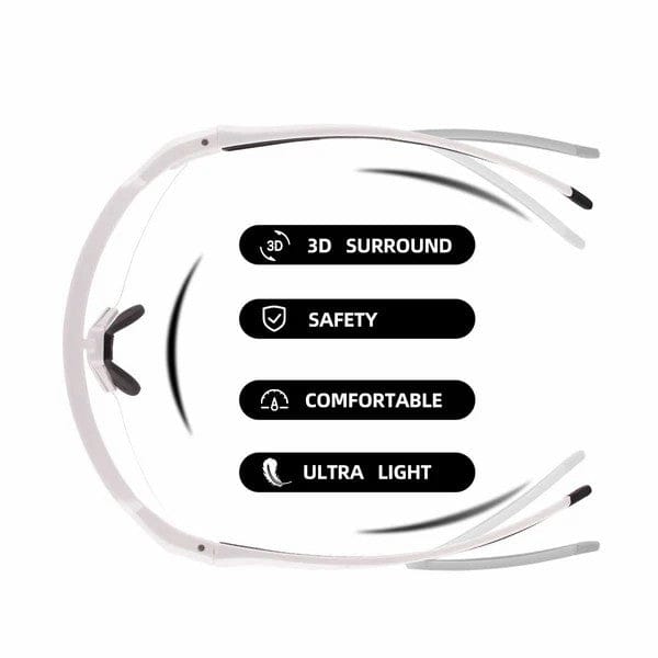 Half Frame Photochromic Cycling Sunglasses