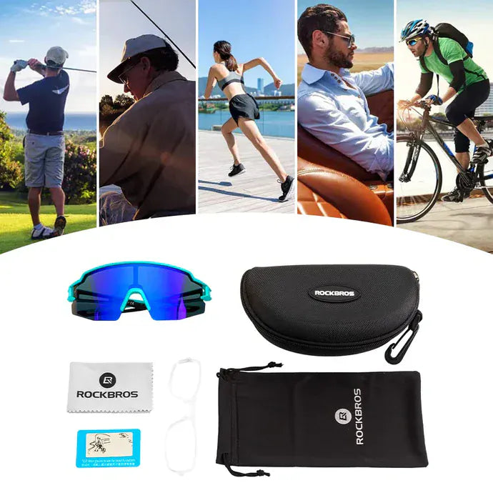 Polarized Cycling Sunglasses UV Protection Sports Eyewear