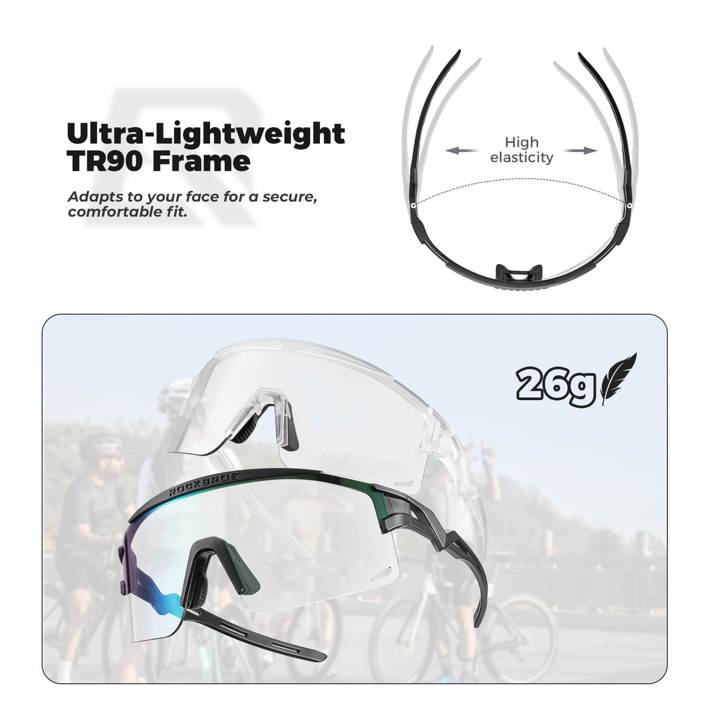 Half Frame Polarized Sports Sunglasses - SP337