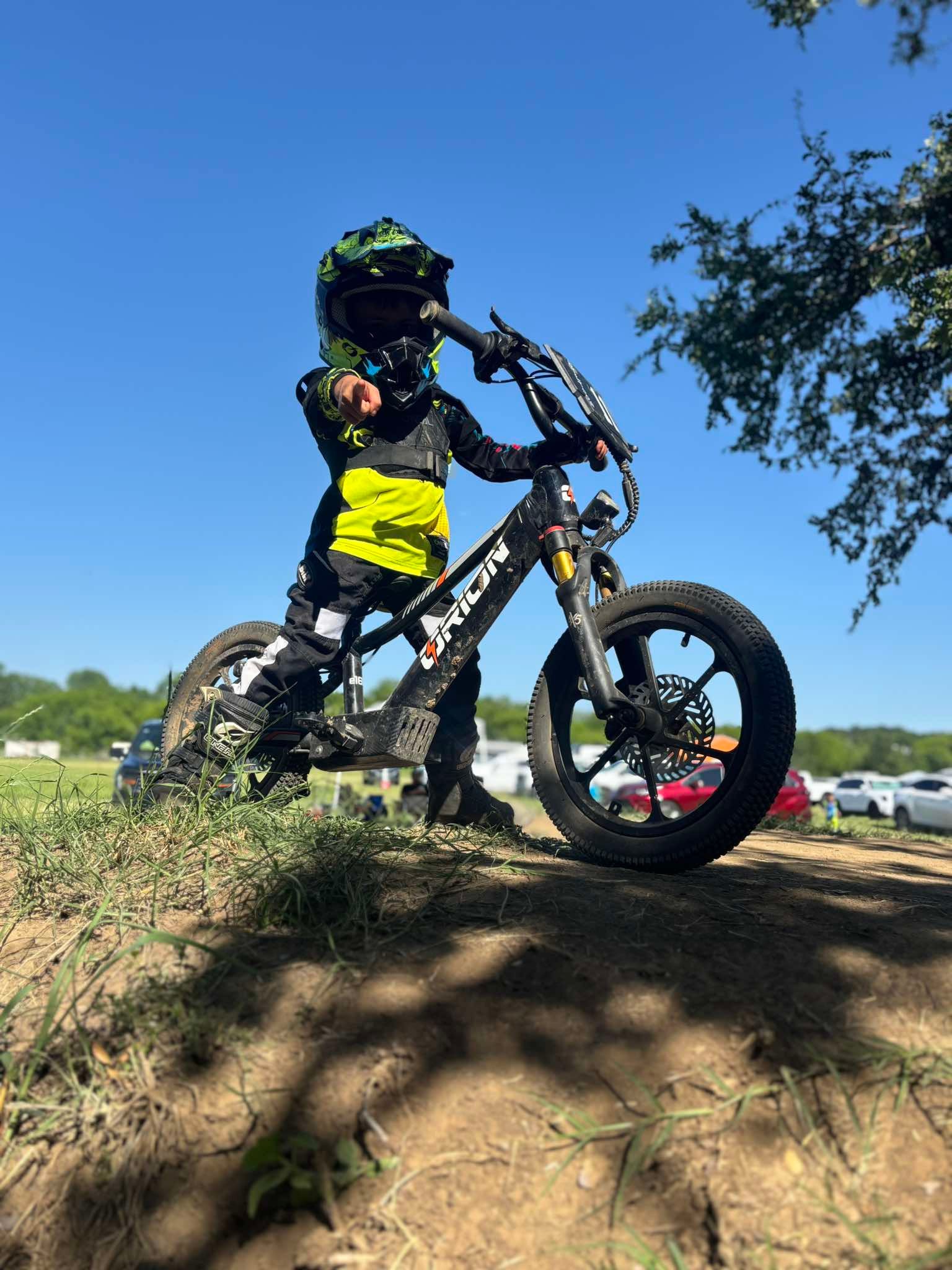 Shon Thorp riding Orion